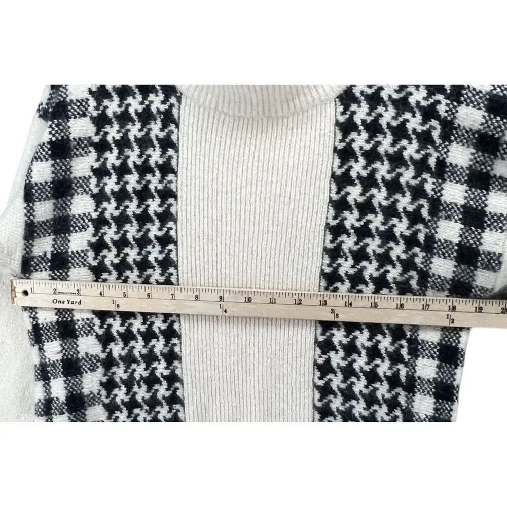 Vintage Glory B by Gloria Furman‎ Sweater Womens Small Houndstooth Silk Angora